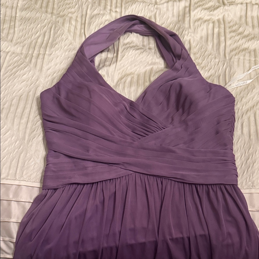 David’s Bridal Wisteria Halter Dress